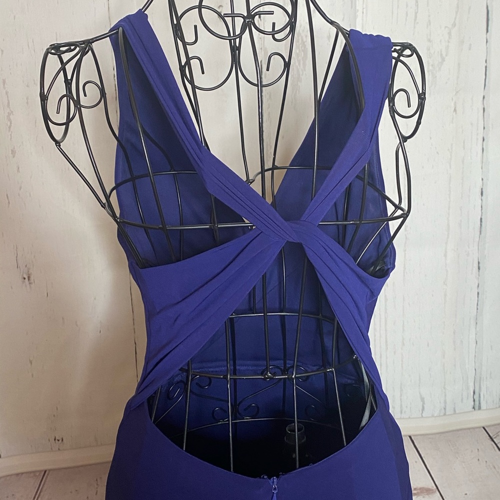 Elegant Navy Blue Dress - Picture 5 of 13